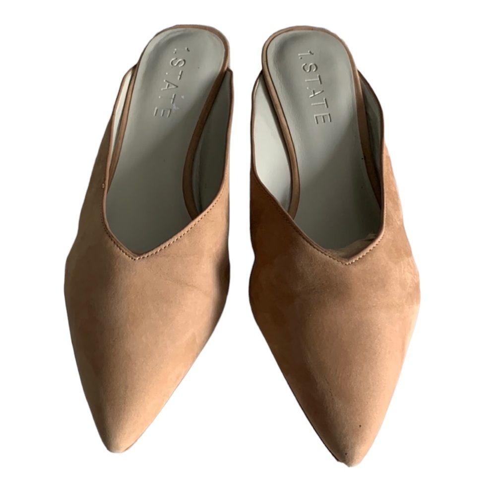 1.state leather wedge loafers size 10 M